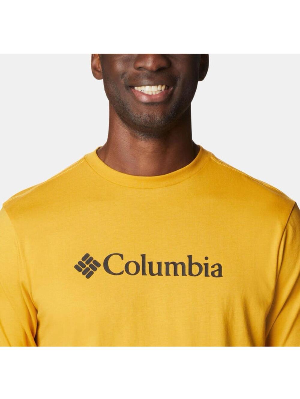 Columbia Men’s CSC Basic Logo Yellow T-Shirt Small